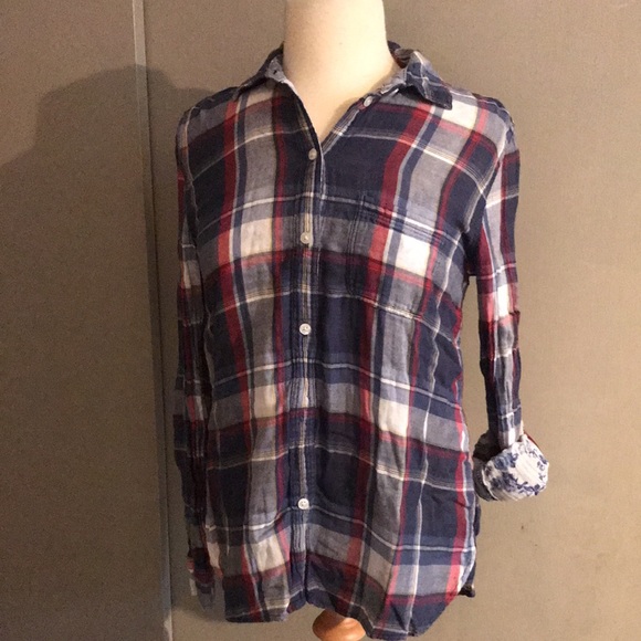 Hollister American eagle chaps ladies flannel shirt group of three size small S - Picture 2 of 12
